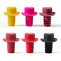 Kayaso Tapón de Silicona para Botellas de Vino- Accesorio de Cocina para Botellas de Cerveza- Soda- Corcho- 6 colors